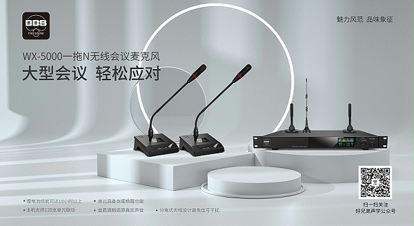 BBS商用話筒 WX-5000 一拖N智能無(wú)線會(huì)議系統(tǒng) 無(wú)線會(huì)議麥克風(fēng) 智能會(huì)議話筒2