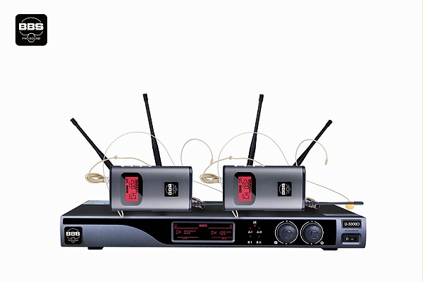 頭戴話筒BBS商用話筒 U-5300D 舞臺(tái)演出麥克風(fēng) 無線麥克風(fēng) 無線會(huì)議話筒-BBS話筒