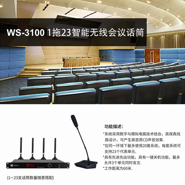 WS-3100 1拖23無線會議系統(tǒng)22